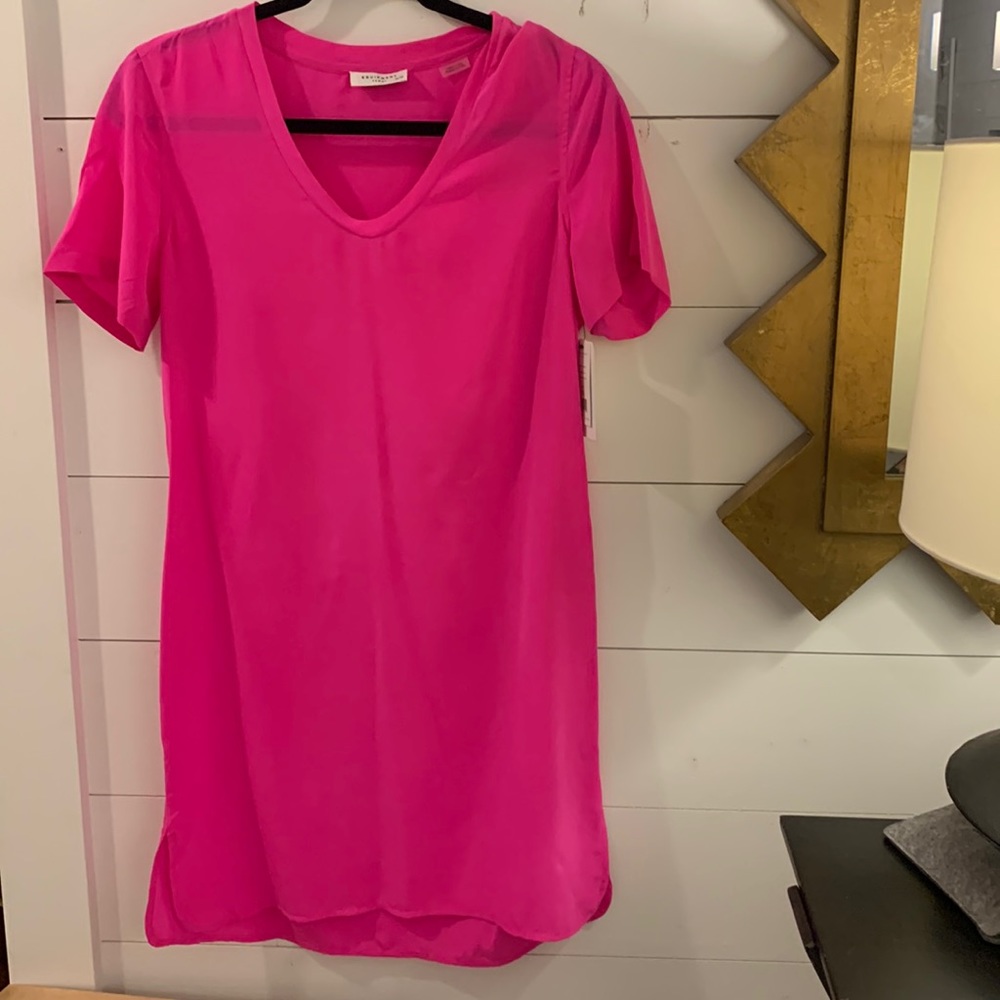 Equipment Grayson magenta silk dress size XS.New with tags